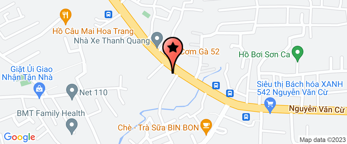 Map go to Nam Nhat Construction Consultant Joint Stock Company