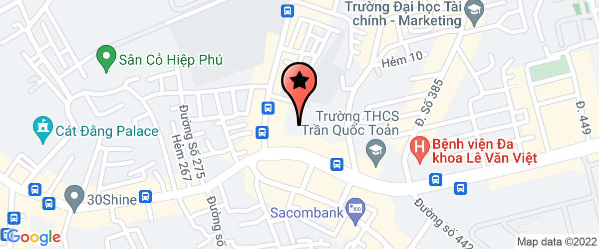 Bản đồ đến Công Ty TNHH Dịch Vụ Htg