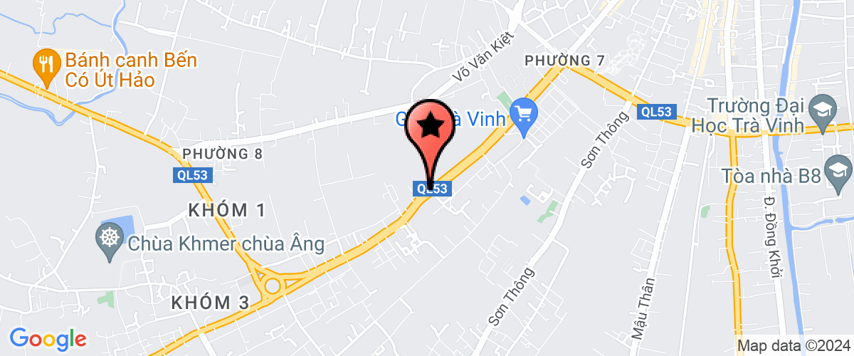 Map go to Dong Duong Tra Vinh Real Estate and Retail Supermarket Joint Stock Company
