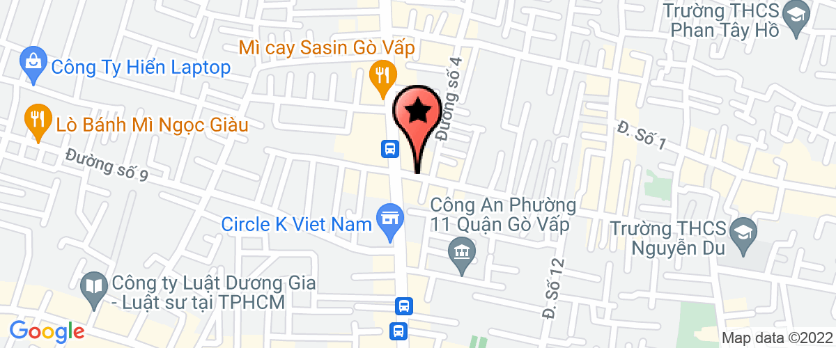 Map go to Trang July Company Limited