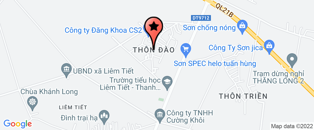 Map go to Truong xa Liem tiet Nursery