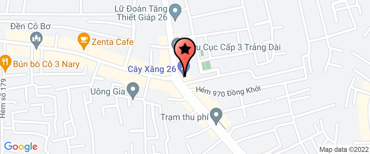 Bản đồ đến Công Ty TNHH MTV Dịch Vụ Đấu Giá Trung Quang Nam