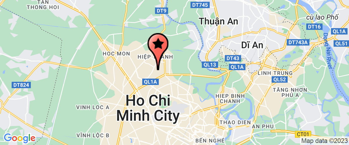 Map go to Moc Nam Art Architecture Corporration