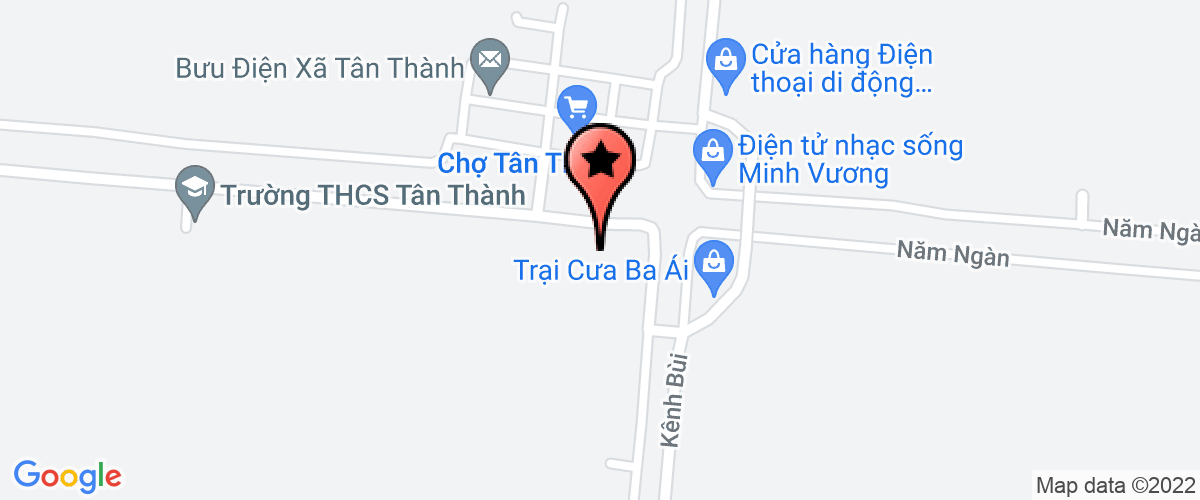 Bản đồ đến Trường Mầm non Hậu Thạnh Tây huyện Tân Thạnh