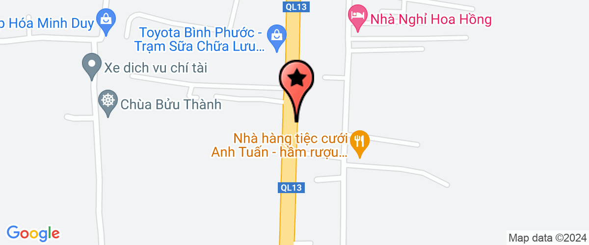 Map go to Huy Nguyen Electric Game Company Limited