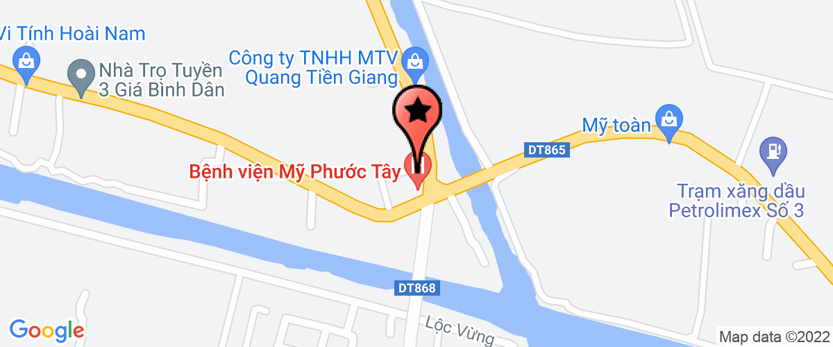 Bản đồ đến Công Ty TNHH Bodynits Tiền Giang