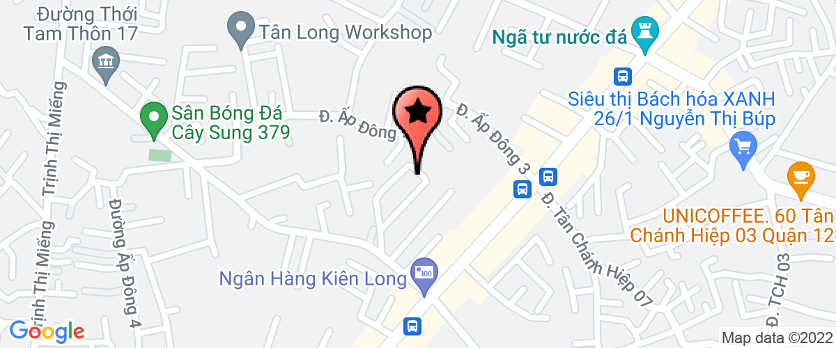 Map go to Co So san xuat -gia cong ngu kim Minh Quan