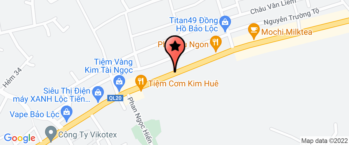 Map go to Young Shin Vina Company Limited