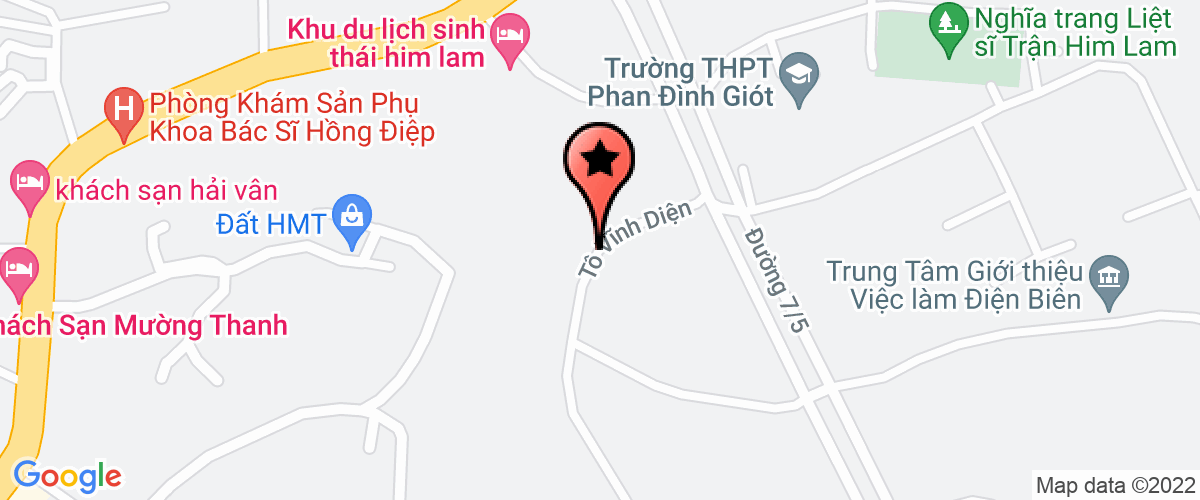 Map go to Hung Dung Dien Bien Construction And Investment Company Limited