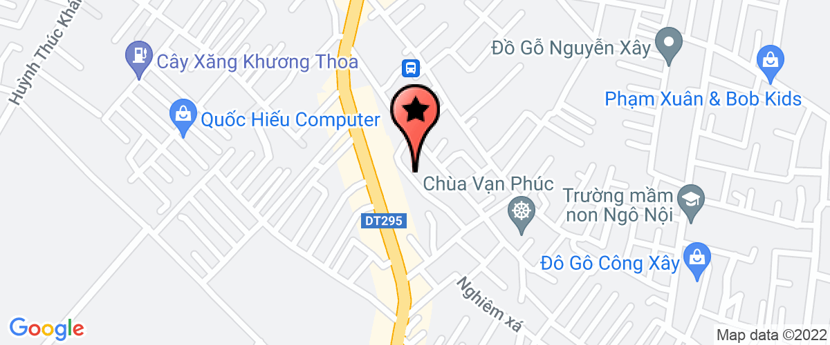 Map go to Taxi Anh Duong Commercial Transport Joint Stock Company