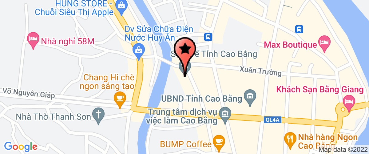 Map go to Ban quan ly du an ho tro he thong y te Cao Bang Province
