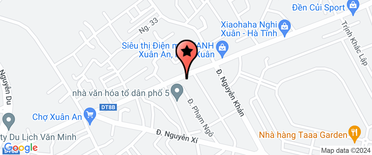 Map go to Bac Mien Trung Investment Joint Stock Company