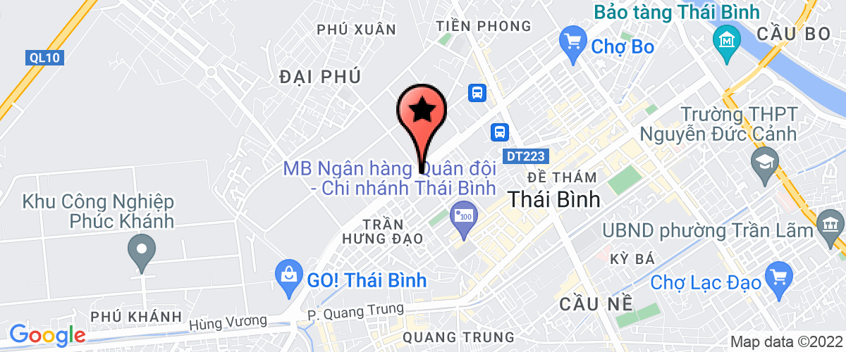 Bản đồ đến Công Ty TNHH Dịch Vụ Truyền Thông Và Bất Động Sản Thái Bình