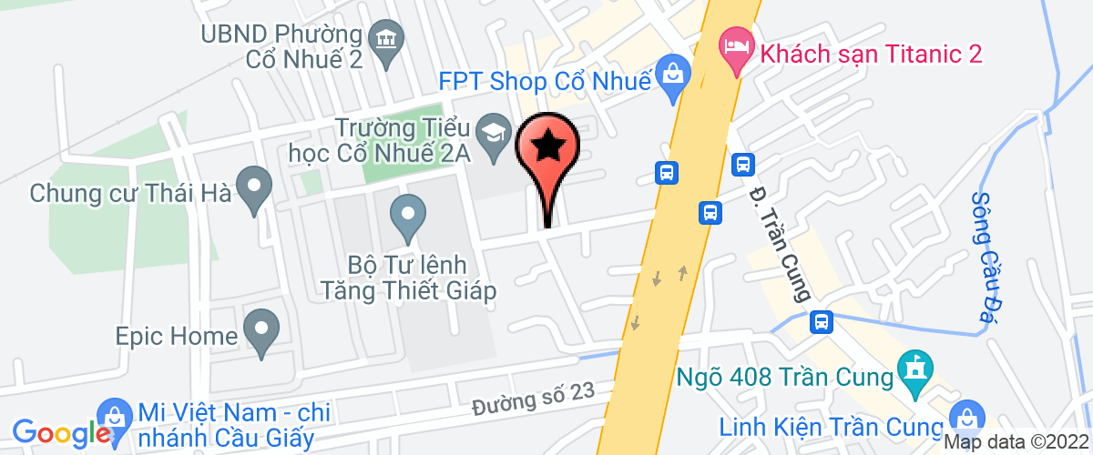Map go to Quang Minh International Trading Business Joint Stock Company