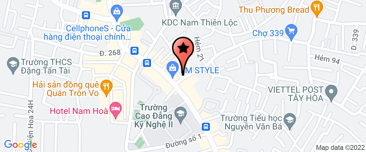 Map go to Ha Bao Ngoc MTV Company Limited