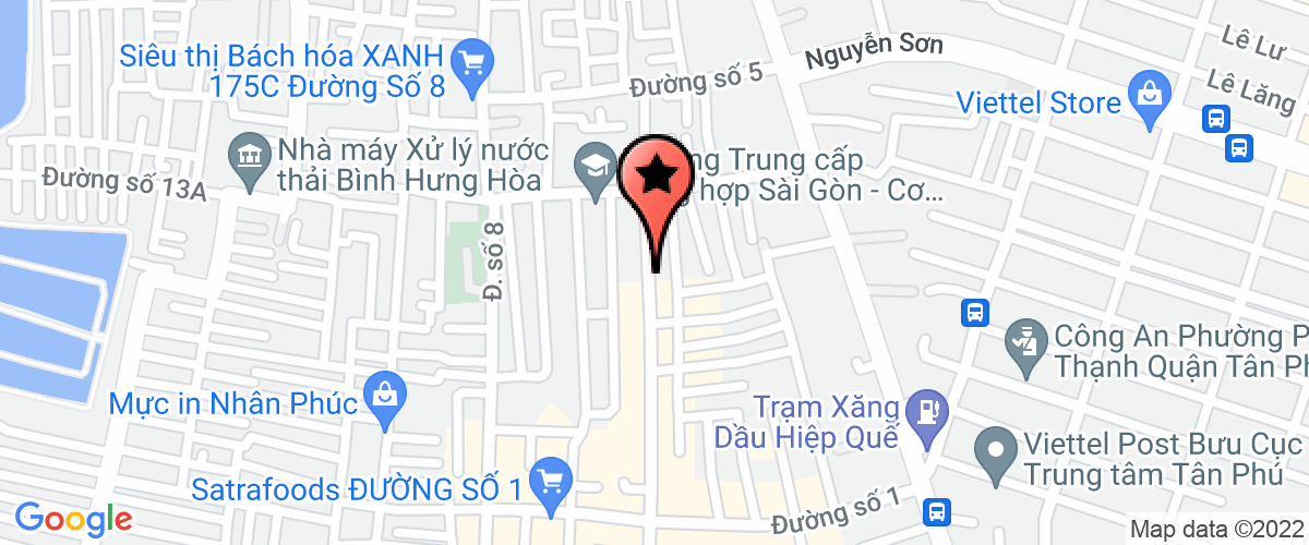 Bản đồ đến Công Ty TNHH Thương Mại & Du Lịch Phong Vân