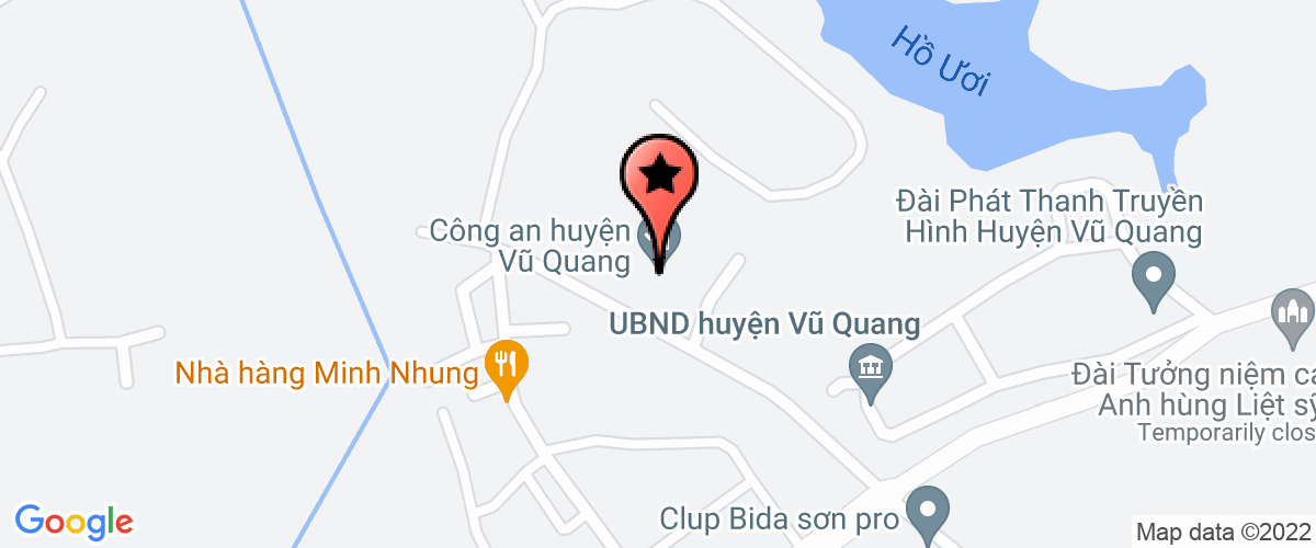 Map go to Ngan Truoi Hydro Power Joint Stock Company