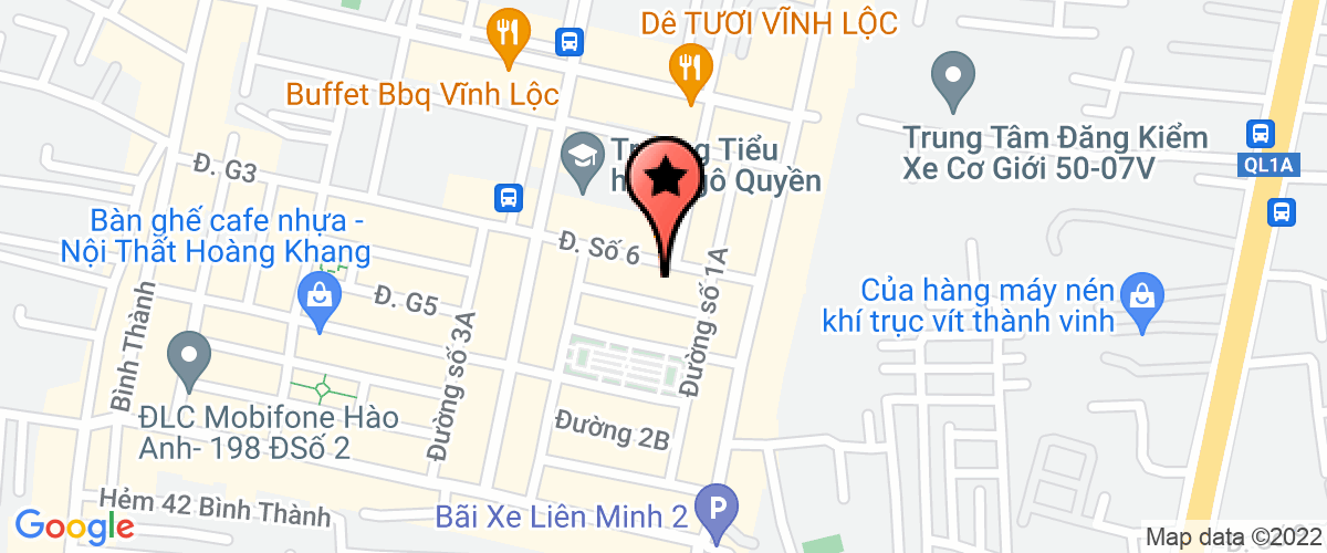 Map go to Thien Ngoc Agricultural Product Export and Import Joint Stock Company