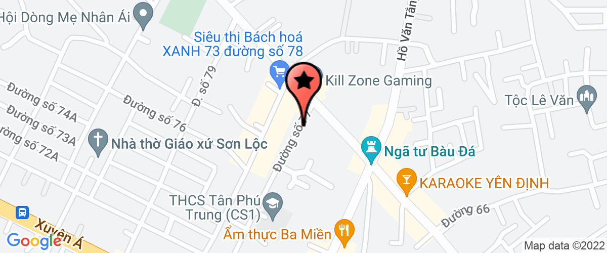 Map go to Co Thong Joint Venture Company