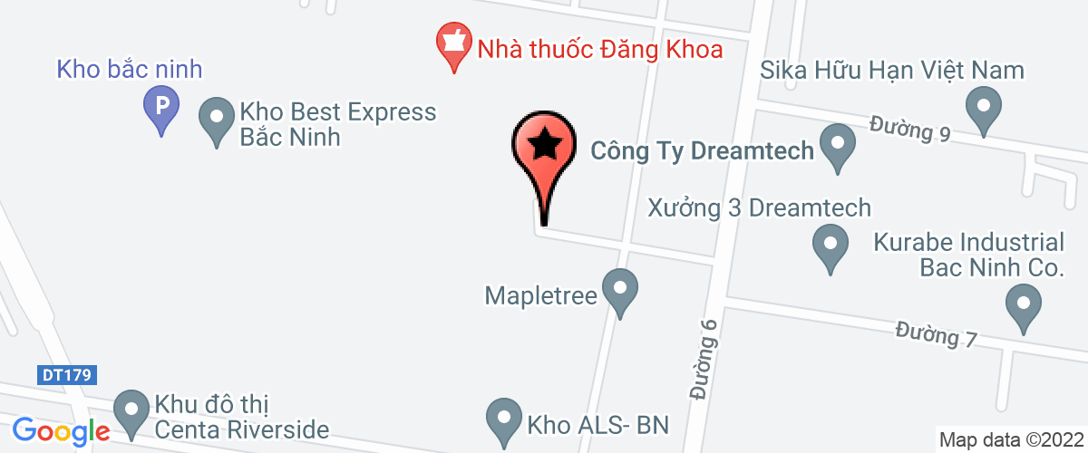 Bản đồ đến Công ty TNHH Ihara Manufacturing Việt Nam