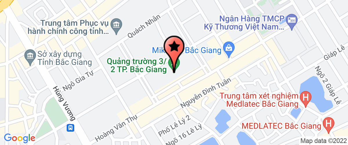 Map go to Hoi van hoc nghe thuat Bac Giang