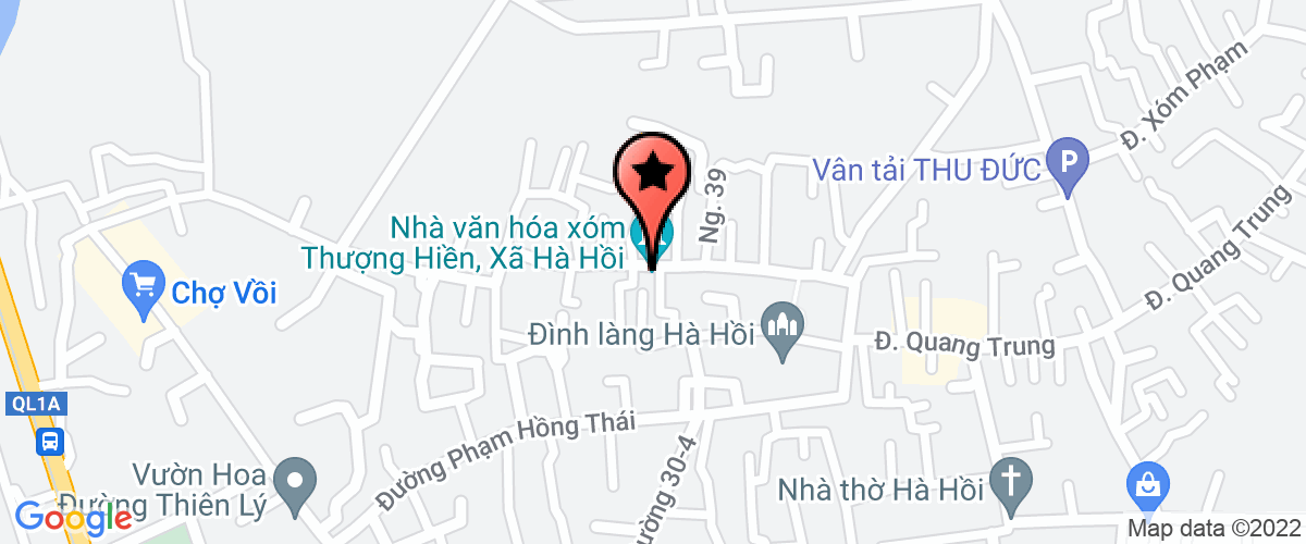 Map go to Han VietNam Trading And Production Company Limited