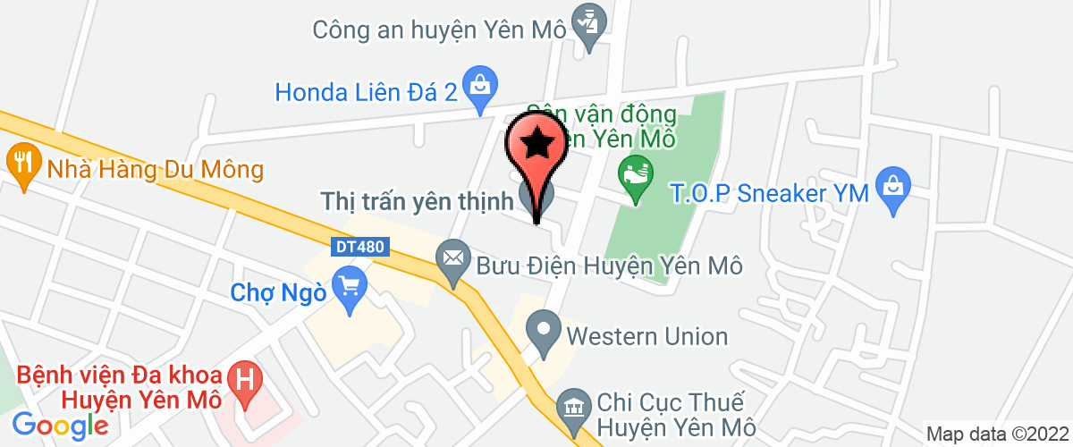 Map go to Lien Doan  Yen Mo District Labor