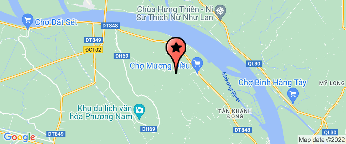 Map go to UBND Xa Tan Khanh Trung