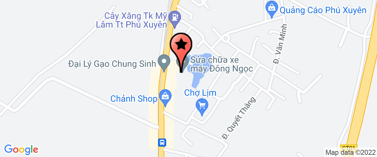 Map go to dich vu xay dung Tien Thanh Company Limited