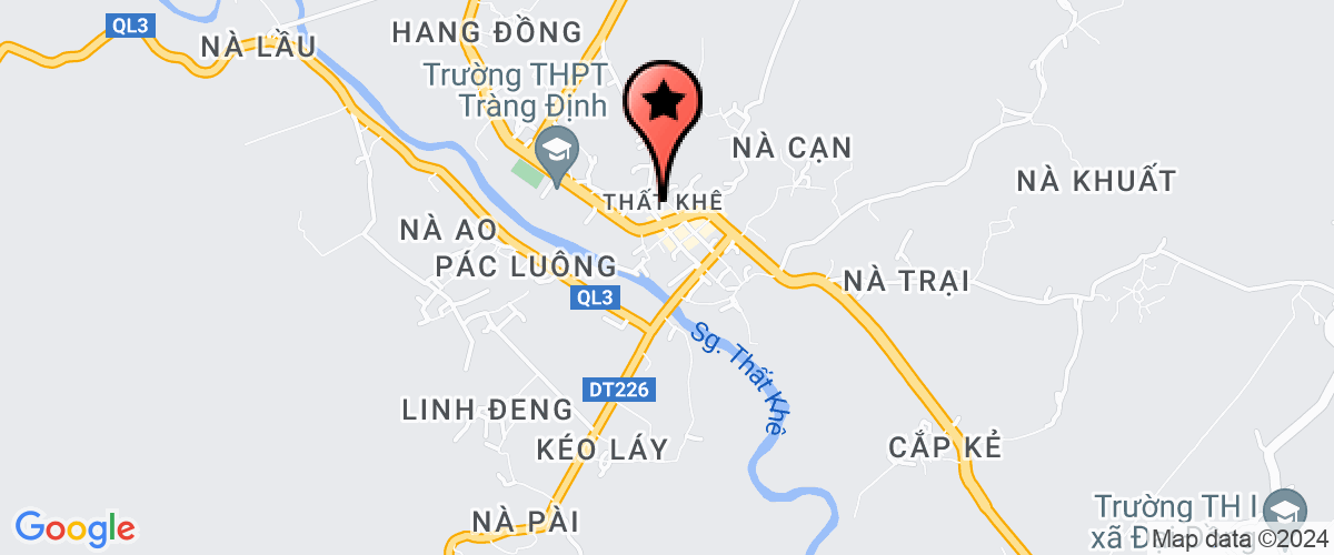 Map go to Uy ban Mat tran to quoc Trang Dinh District