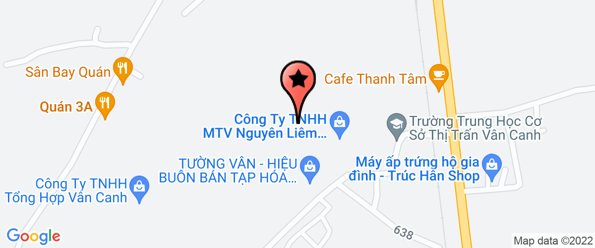 Map go to Tram Khuyen Nong Van Canh District