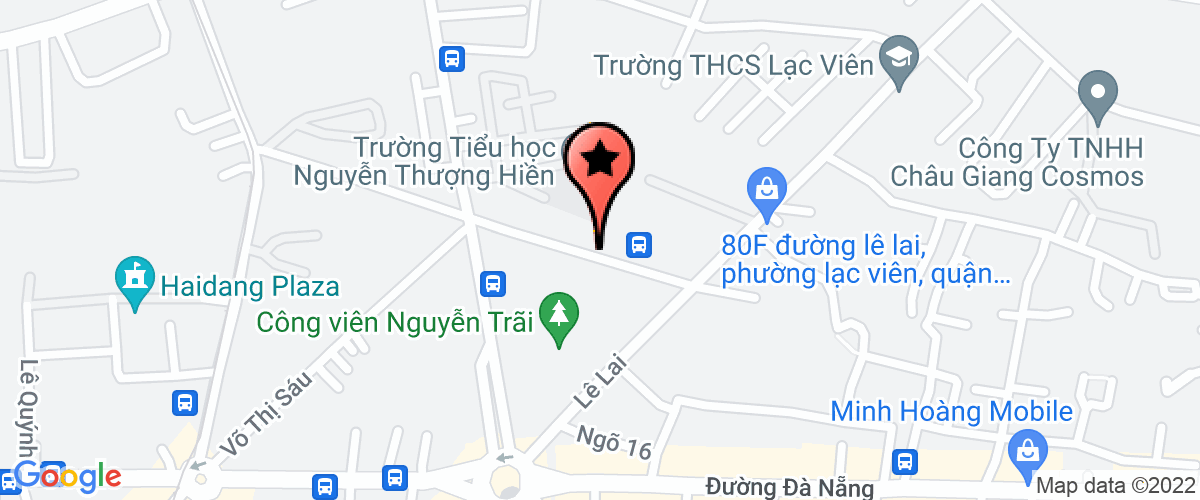 Bản đồ đến Công Ty TNHH Thương Mại Vận Tải Hải Nam Phong