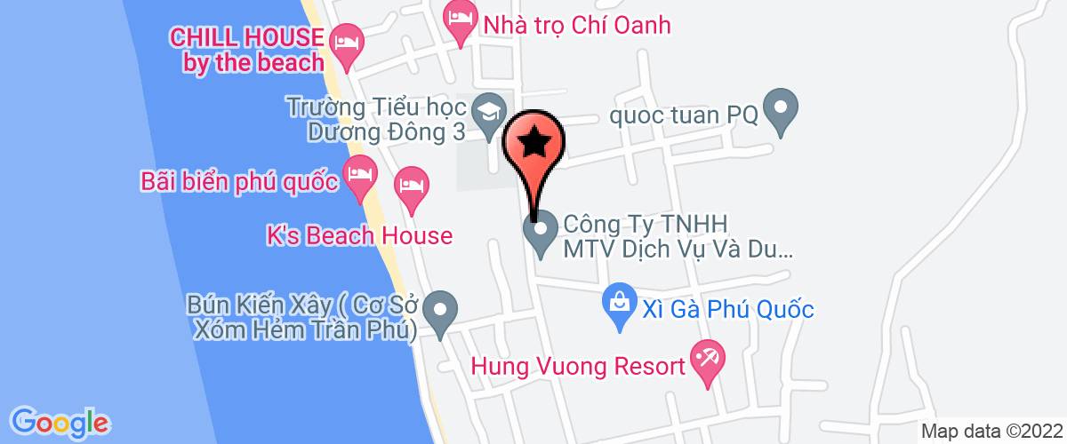 Map go to Diep Vo Phu Quoc Construction Company Limited