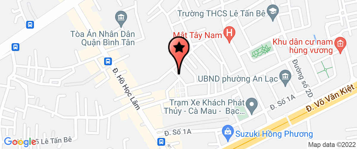 Bản đồ đến Công Ty TNHH Sản Xuất Thương Mại Dịch Vụ XNK Ánh Sáng Việt