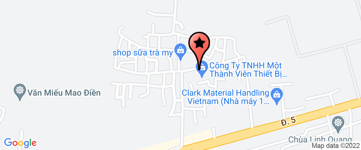 Map go to TM Huy Hoang VietNam Company Limited
