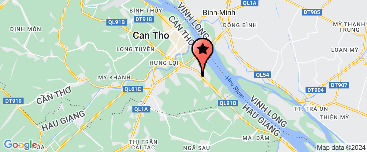 Map go to Vang Can Tho Land Joint Stock Company