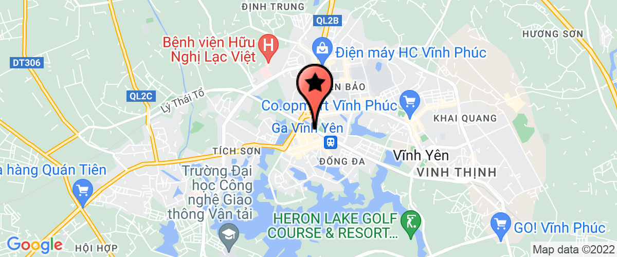 Map go to Cuc thong ke Vinh Phuc