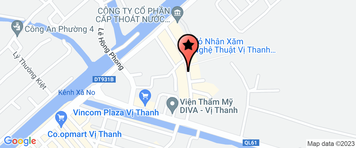 Map go to Branch of CP  - TTTH Cap VCTV Hau Giang Telecommunication Computer Electric Company