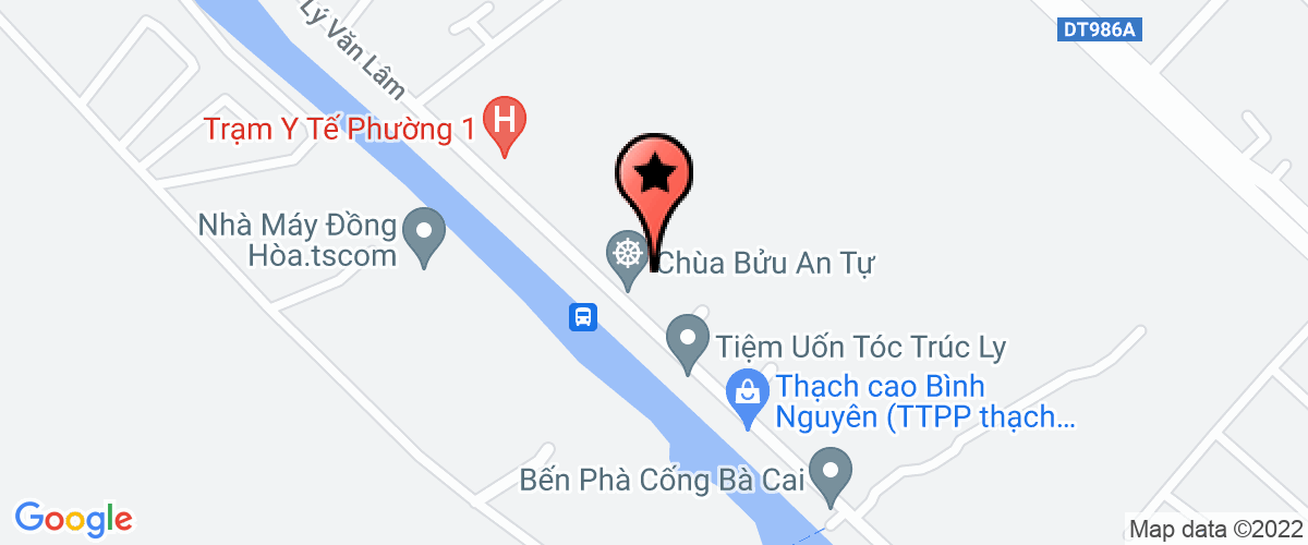 Map go to Quang Phat Ca Mau Company Limited