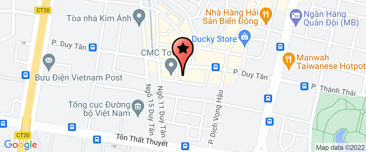 Map go to Sansan Ha Noi Company Limited
