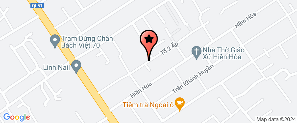 Map go to TM - DV  Nghiep Hoa Construction And Company Limited