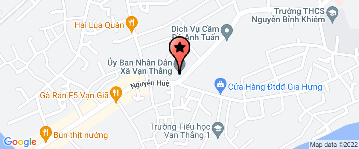 Bản đồ đến Công Ty TNHH Một Thành Viên Nguyễn ân