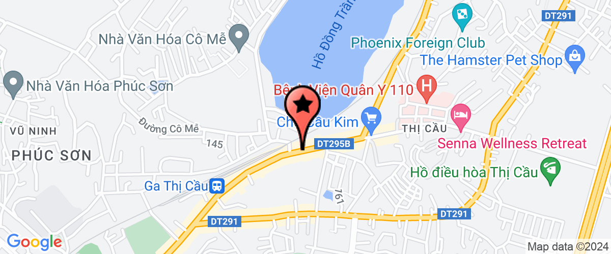 Map go to dang kiem phuong tien giao thong van tai Bac ninh Province Center