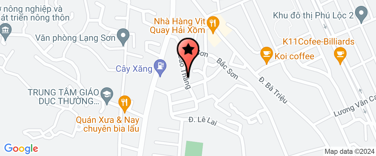 Map go to Phat Dat Lang Son Company Limited