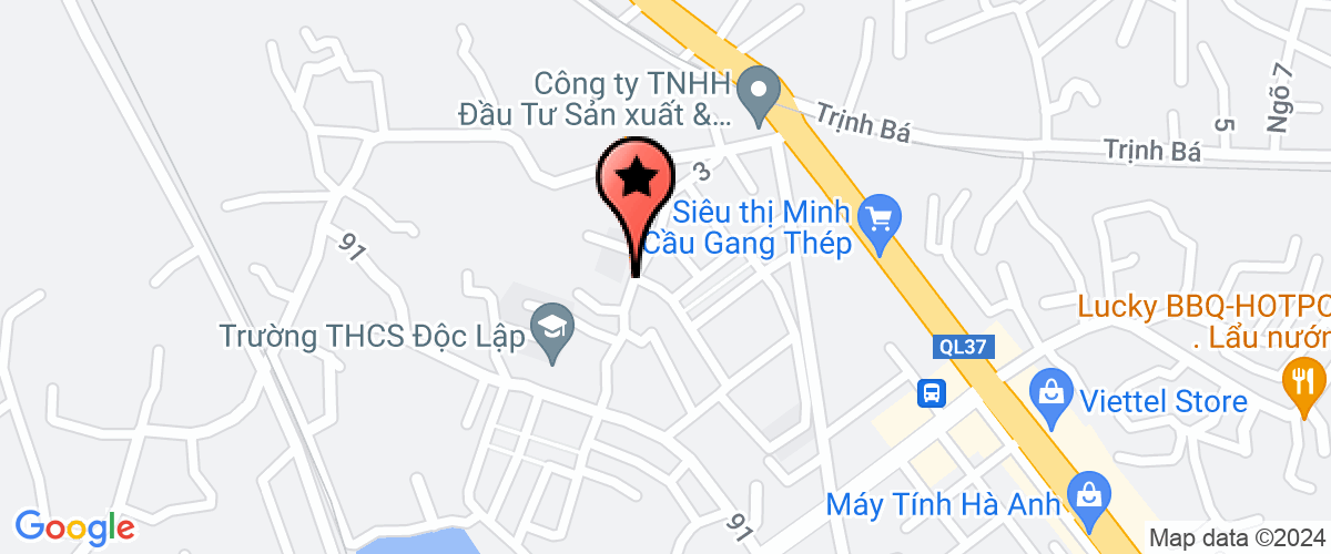 Map go to Thanh Nga Enterprise