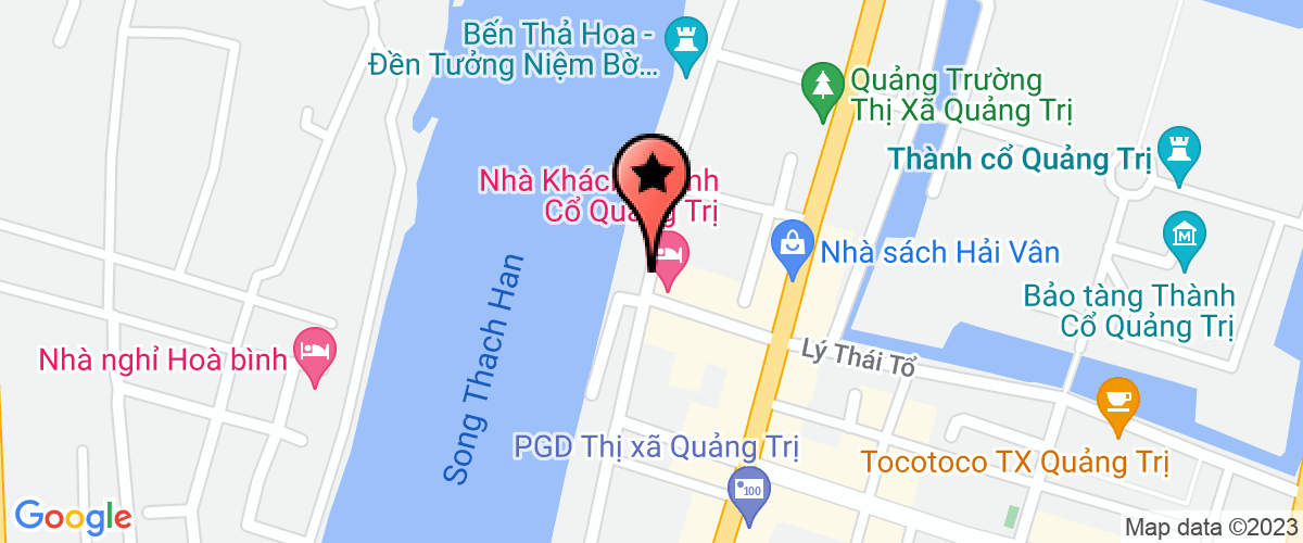 Map go to Toa an Nhan Dan Thi Xa Quang tri