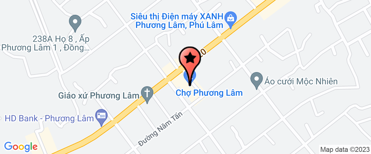 Bản đồ đến Uỷ Ban Nhân Dân Xã Phú Lâm