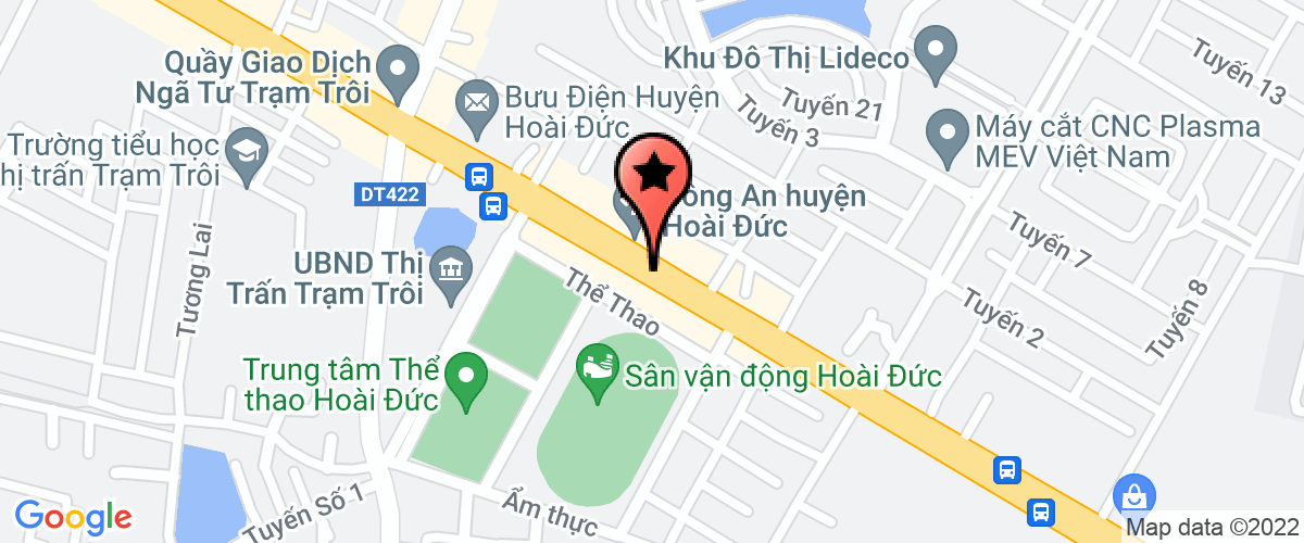 Map go to Hoang Nguyen Food Company Limited