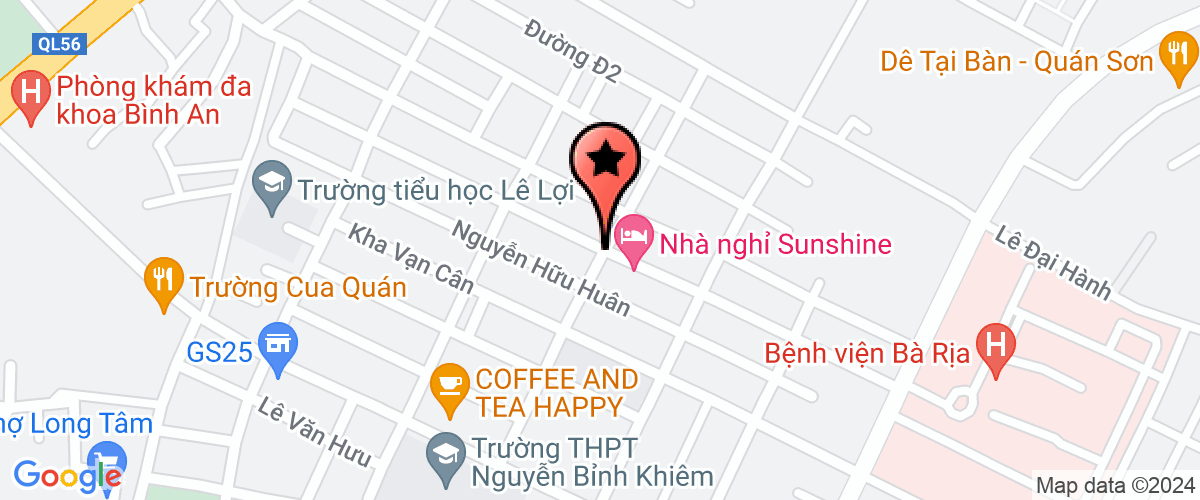 Map go to Kinh Mau Ghep Co Dai Company Limited