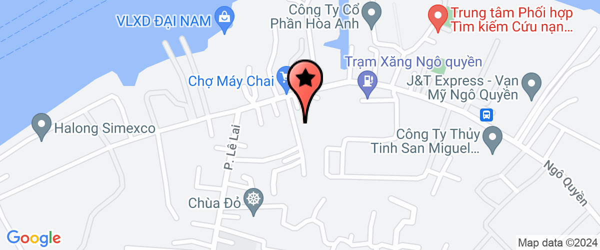 Map go to Ngoc Thanh Transport - Trading Development Limited Company